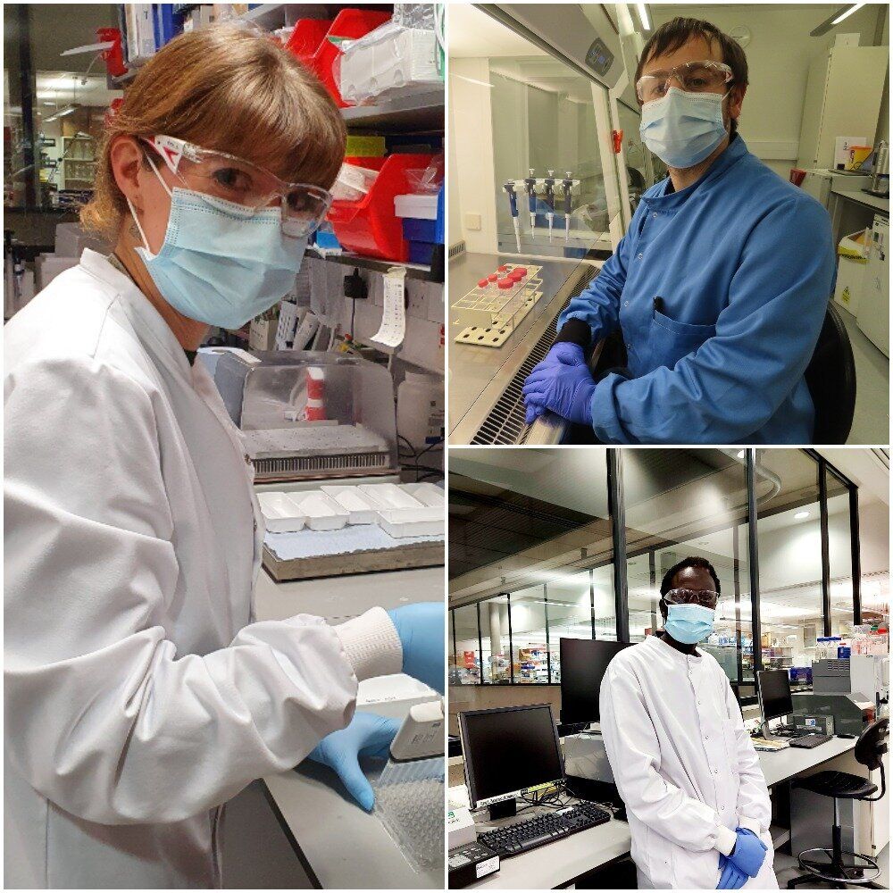 Dr Amy Flaxman, Dr Sean Elias and Dr Mustapha Bittaye all worked on the Oxford University/ AstraZeneca Covid-19 vaccine trial 
