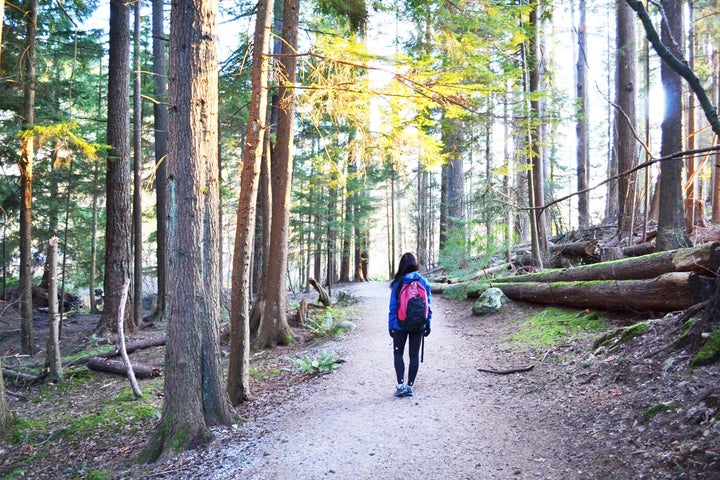 Dr. Melissa Lem on the Belcarra Trail, near Vancouver, on March 21, 2020.