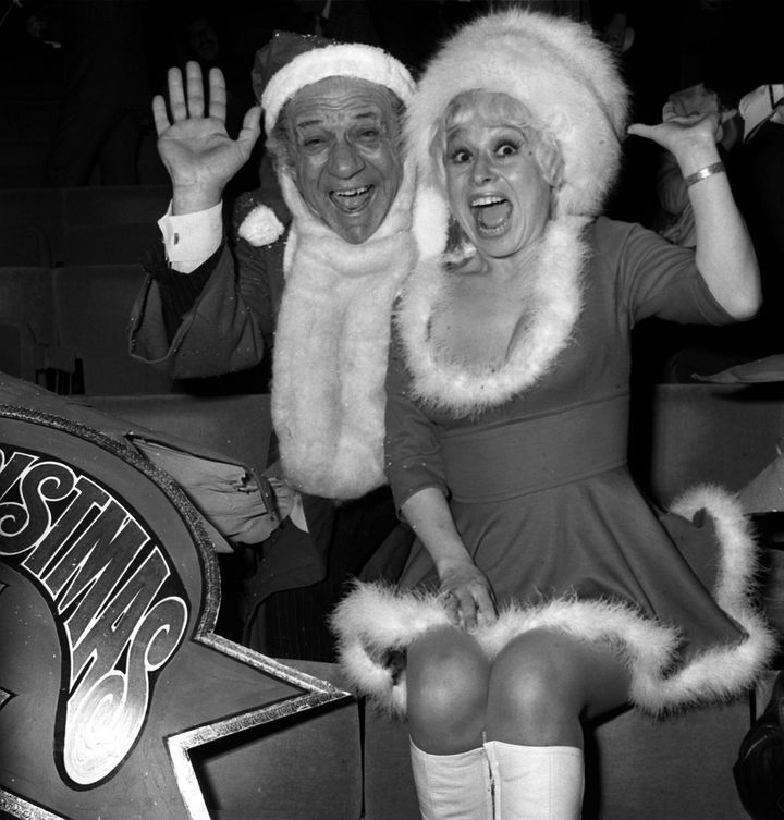 Carry On stars Sid James and Barbara Windsor in 1973.