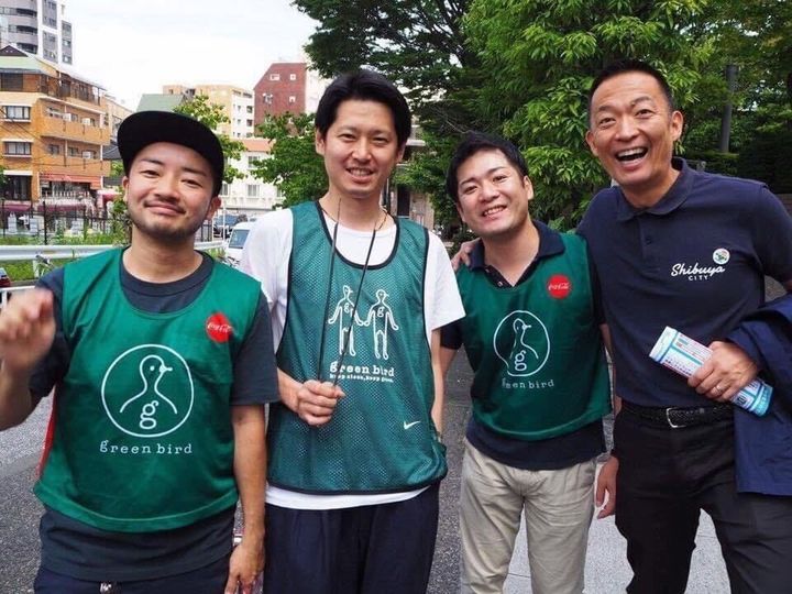 左から、杉山文野さん、筆者、シブヤ大学創設者の左京泰明さん、長谷部渋谷区長
