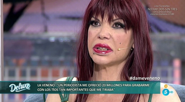 La Veneno en su última aparición televisiva en 'Sábado Deluxe'.