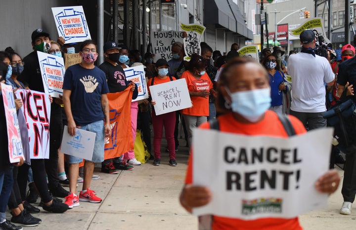 Tenants rights groups have demonstrated in cities across the U.S. for state- and national-level rent relief.