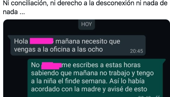 Esto Es Esclavismo Indignacion Por Los Mensajes De Whatsapp A Un Trabajador Que Cuidaba De Su Hija El Huffpost