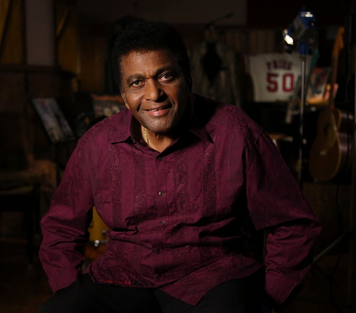 Country music legend Charley Pride smiles for a portrait at his recording studio in Dallas, Texas, Monday, Sept. 24, 2012.&nb