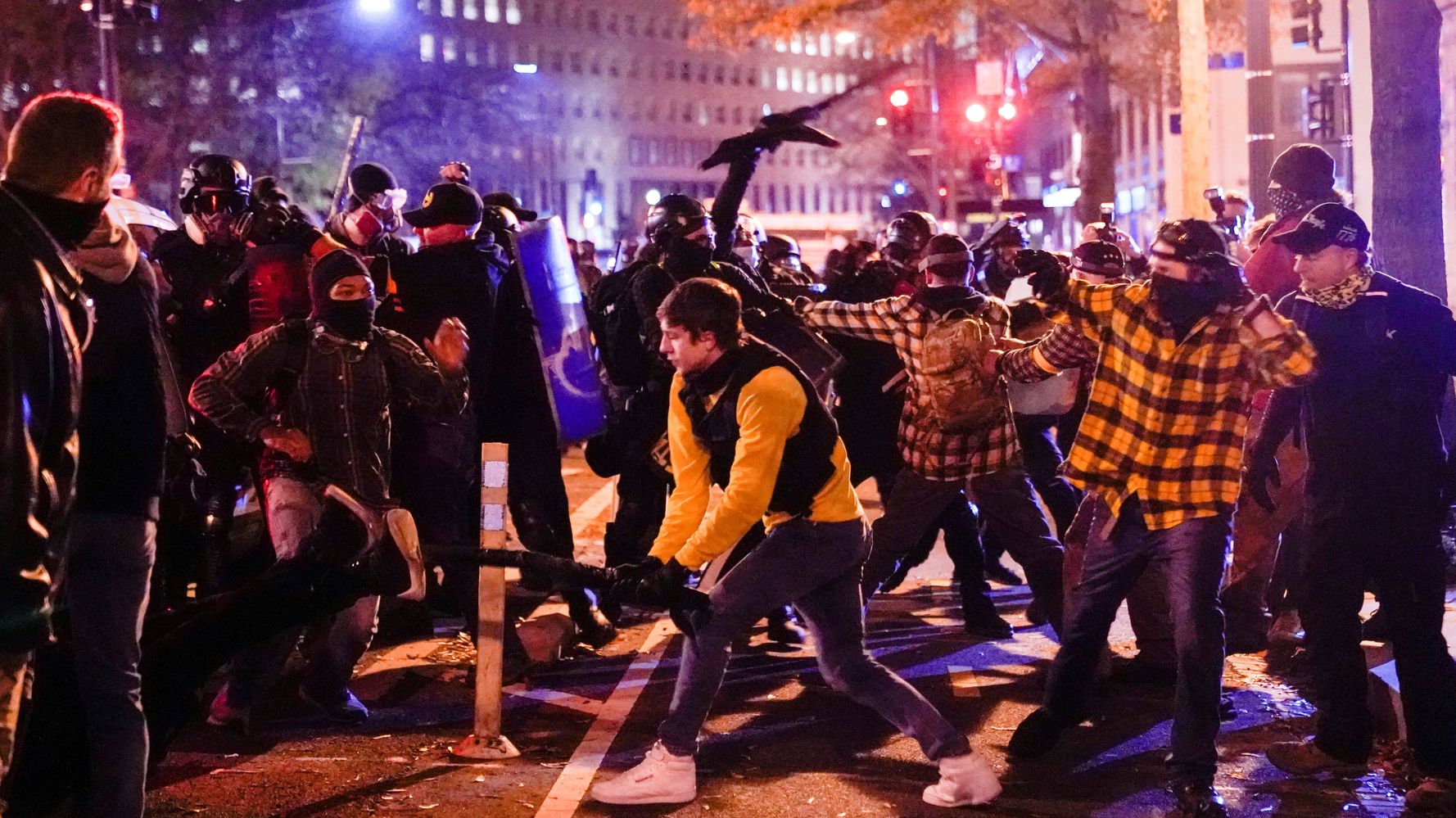 Pro-Trump Protests Decry Trump’s Election Loss At Tense Protest In Washington