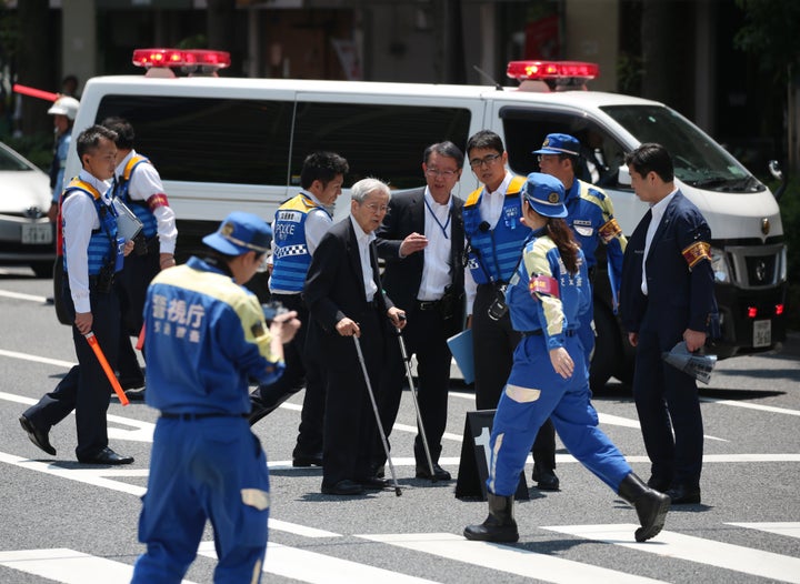 池袋事故／実況見分に立ち会う飯塚元院長