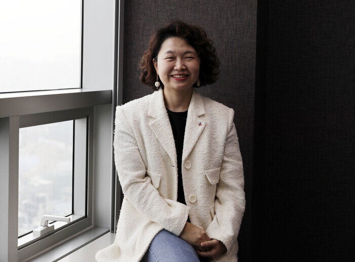 김숙진 씨제이제일제당 신임 상무대우를 11일 오전 씨제이제일제당 본사에서 인터뷰했다. <a href="http://www.hani.co.kr/arti/economy/consumer/974047.html?_fr=mt2#csidxd983a06beffa8a1b1c58803982448c7"></a>