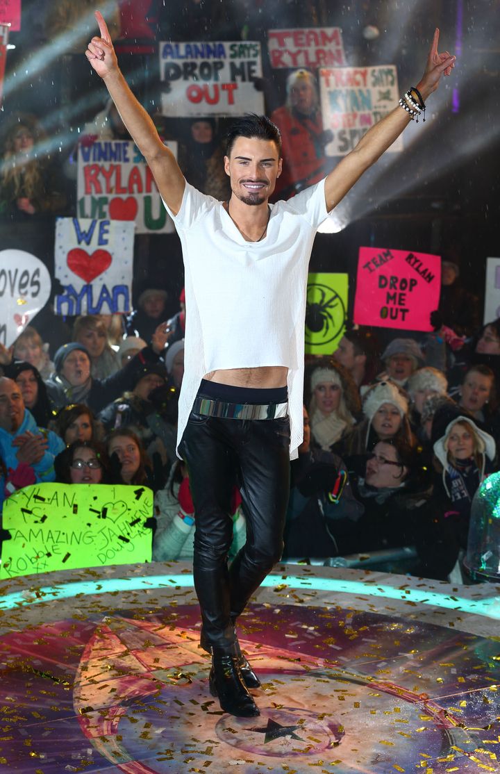 Rylan Clark is crowned winner of Celebrity Big Brother on January 25, 2013.