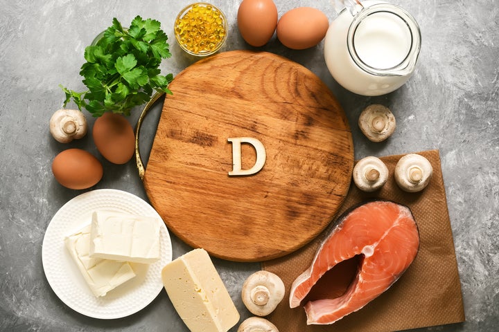 Alimentos ricos en vitamina D.