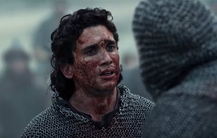 Jaime Lorente, en una de las batallas de 'El Cid'.