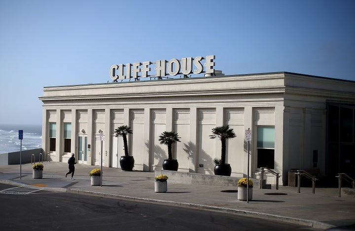 A view of the Cliff House restaurant on October 10, 2013 in San Francisco. Due to the government shutdown, the iconic 150 year-old Cliff House restaurant, a concessionaire of the Golden Gate National Recreation Area, has been forced to close its doors until the government shutdown ends. 