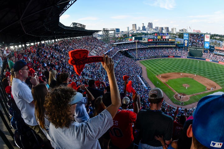 The racist "Tomahawk Chop" was until recently a staple of Atlanta Braves home games. In 2019, St. Louis Cardinals pitcher Ryan Helsley, who is a member of the Cherokee Nation, called the chant "disrespectful" and "a misrepresentation of the Cherokee people or Native Americans in general."