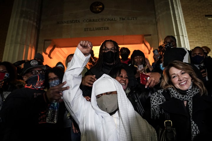 Myon Burrell is released from Minnesota Correctional Facility-Stillwater, on Dec. 15, 2020, in Bayport, Minn. 