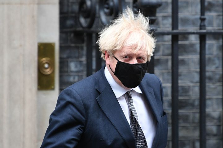 Prime Minister Boris Johnson leaves 10 Downing Street to attend Prime Minister's Questions at the Houses of Parliament, London.