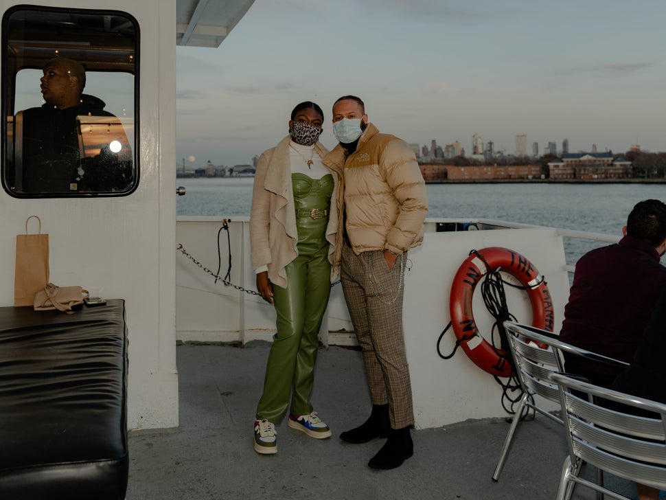 Tony Bridges, a native of Florida who attends Cornell University, was visiting his girlfriend Lotoya Francic, who lives in Brooklyn. “In New York, constant reminders of mask wearing and safety -- it's actually something I appreciate, and overall here I feel safer seeing most people wear masks and respecting social distancing rules. And I try to do my part by wearing a mask.”