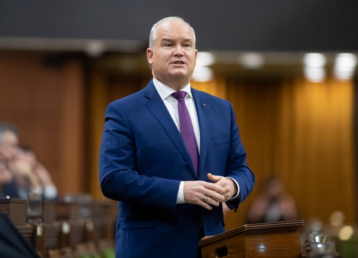 Conservative leader Erin O'Toole rises in the House of Commons on Dec. 3, 2020 in Ottawa. 