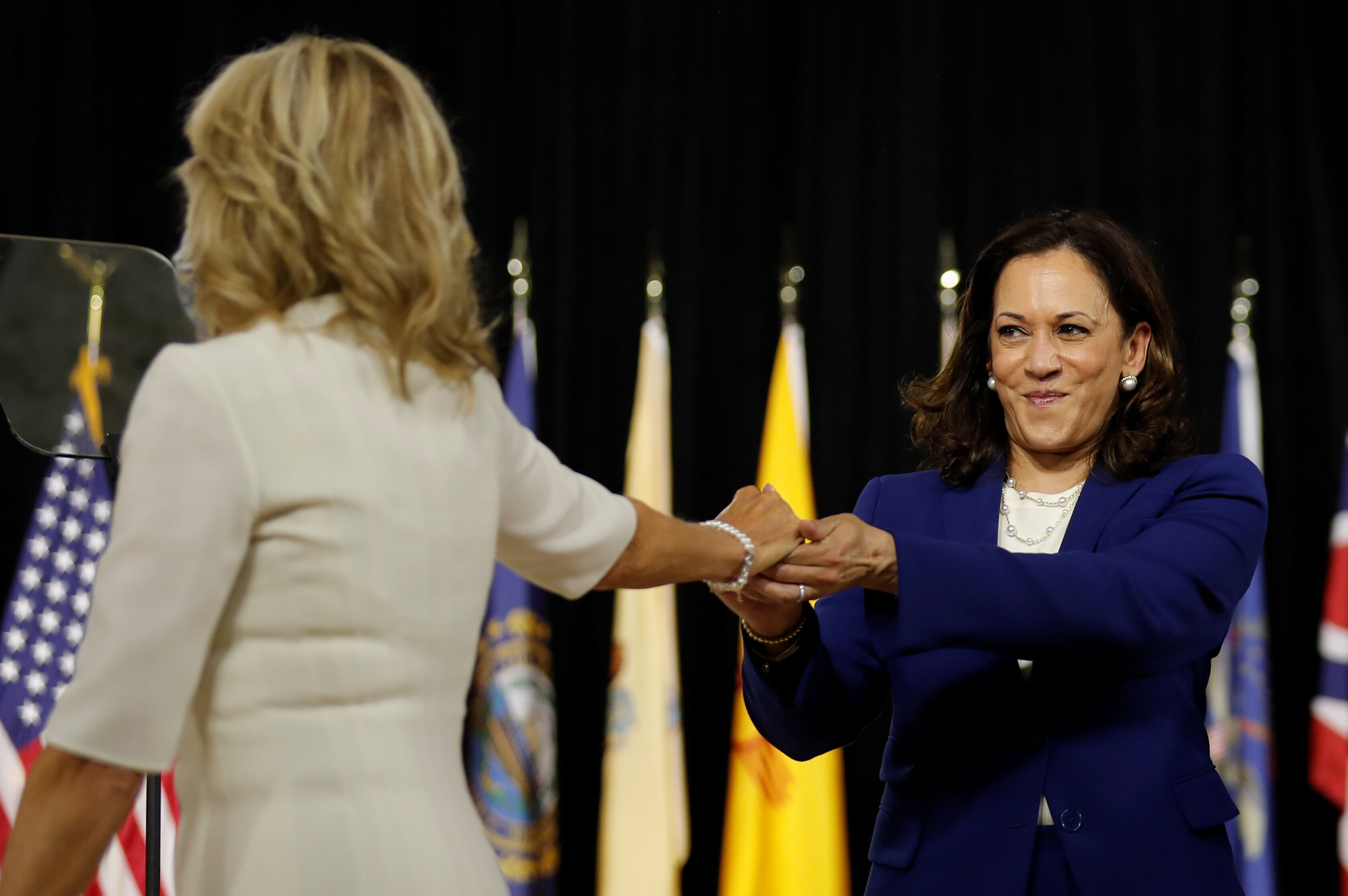 Kamala Harris Defends Jill Biden Over Wall Street Journal Op-Ed ...