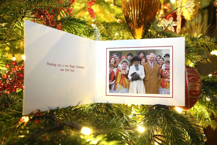 チャールズ皇太子とカミラ夫人の2016年のクリスマスカード。写真はクロアチア訪問時のもの。