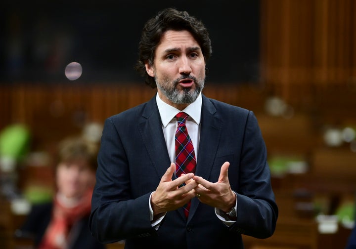 Prime Minister Justin Trudeau responds to a question during question period in the House of Commons on Parliament Hill in Ottawa on Wednesday, Dec. 9, 2020.