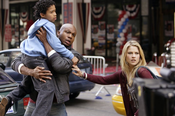 Noah Gray-Cabey, Leonard Roberts and Ali Larter in "Heroes."