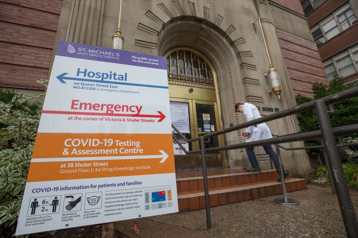 St. Michaels Hospital in Toronto on Oct. 21, 2020.