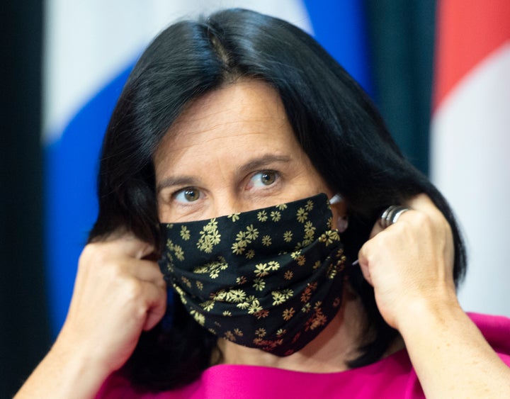 La mairesse de Montréal Valérie Plante lors d'une conférence de presse en septembre dernier.