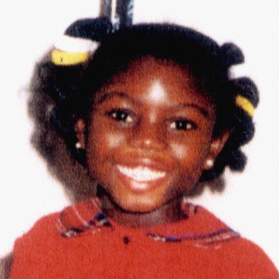 Victoria Climbie who died at the age of eight in 2000 after being murdered by her aunt and her aunt’s boyfriend who believed she was possessed by an evil spirit.