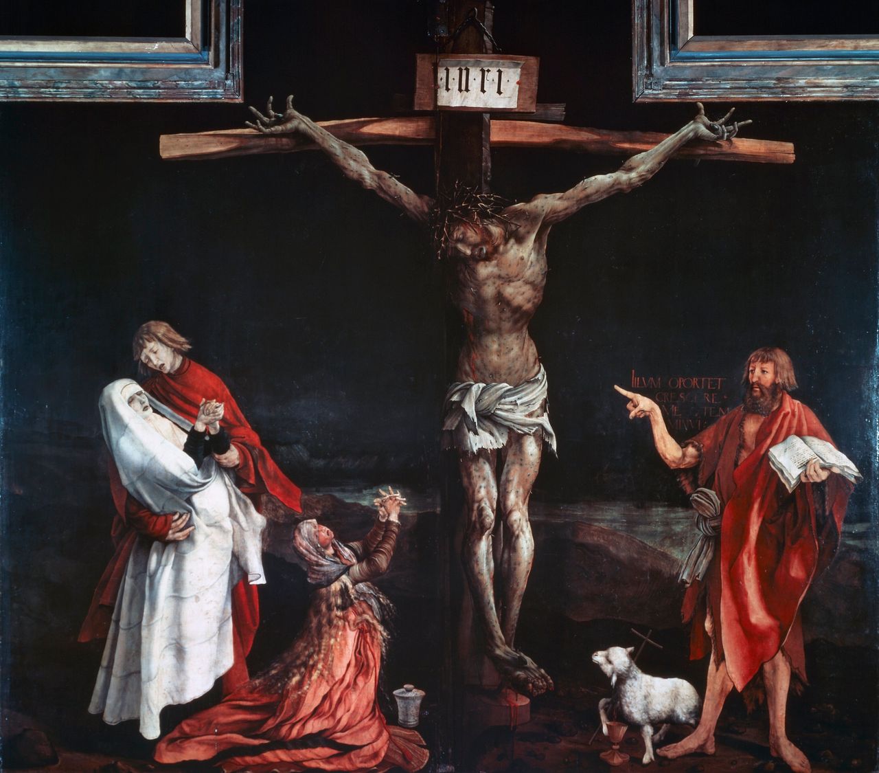 Ματίας Γκρύνεβαλντ, "Η Σταύρωση", πίνακας βωμού, 1510-15, Κολμάρ (Γαλλία).