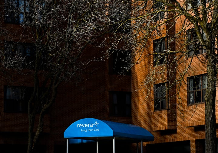 The Revera Westside long-term care home, where 27 residents have died during the pandemic, is pictured in Toronto on Dec. 7, 2020.