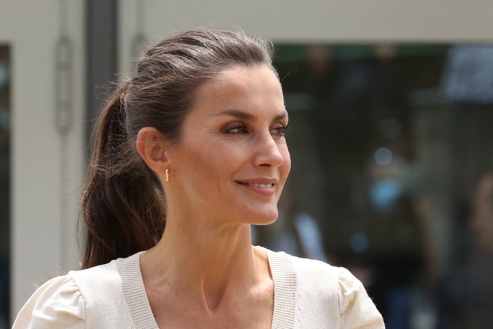 Letizia durante una visita a Jaca (Huesca) en julio de 2020.