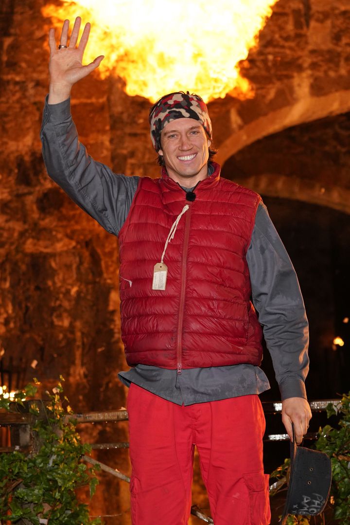Vernon Kay leaving the castle earlier this month
