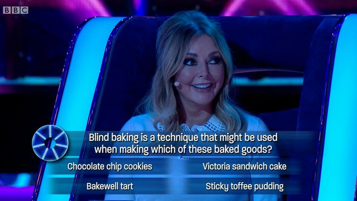 Carol Vorderman was less than impressed with the GC's suggestion