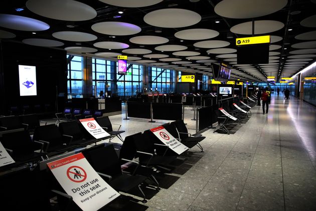 L'aéroport d'Heathrow -ici en octobre 2020- ne verra plus d'avion décoller vers plusieurs...