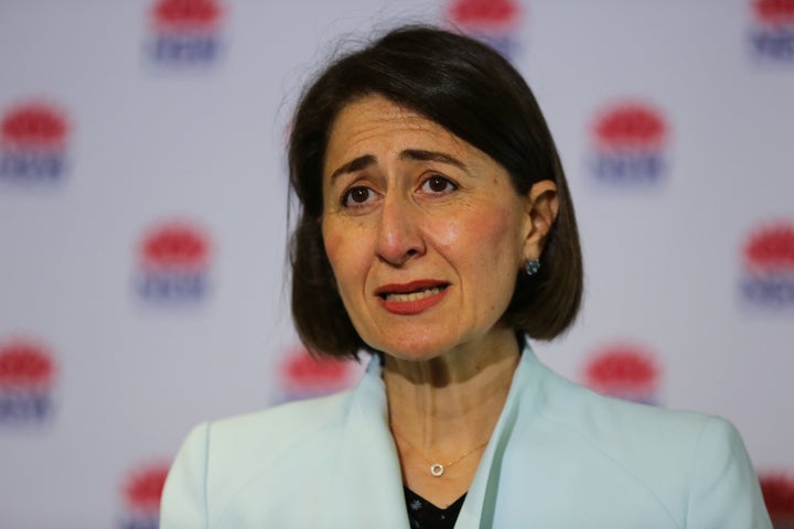 Premier of New South Wales Gladys Berejiklian speaks during a press conference to provide an update on the COVID-19 situation on December 21, 2020 in Sydney, Australia. 