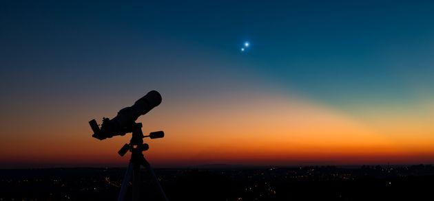 Hoping to capture the meeting of Jupiter and Saturn