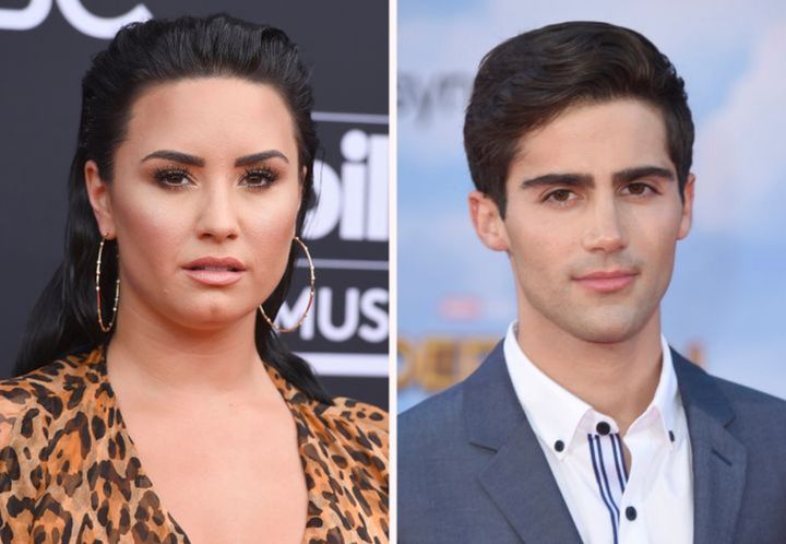 Lovato and her ex-fiancé Max Ehrich.