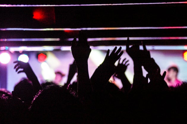 Of the party live in the night club image. Shooting Location: Tokyo metropolitan area
