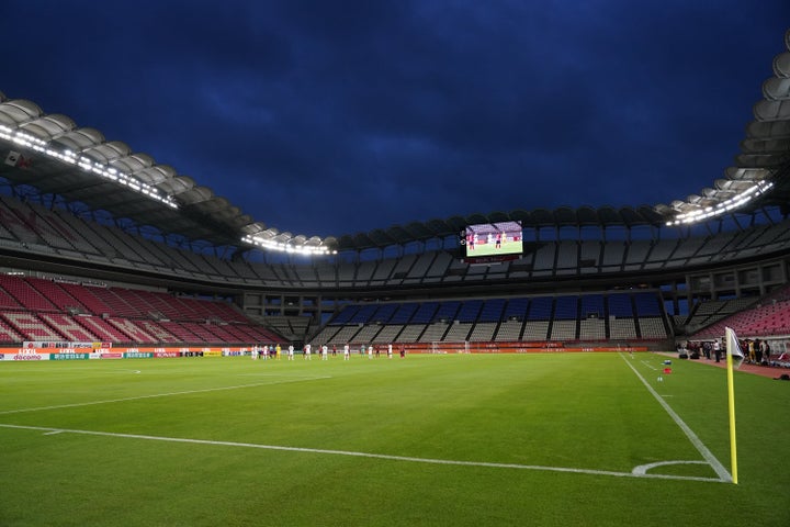 無観客試合のスタジアム