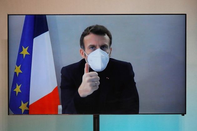 Pour Macron (ici le 17 décembre), ce deuxième confinement était un modèle
