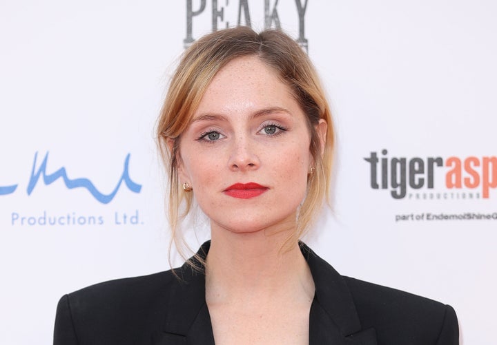 Sophie Rundle at the "Peaky Blinders" red carpet premiere last year.