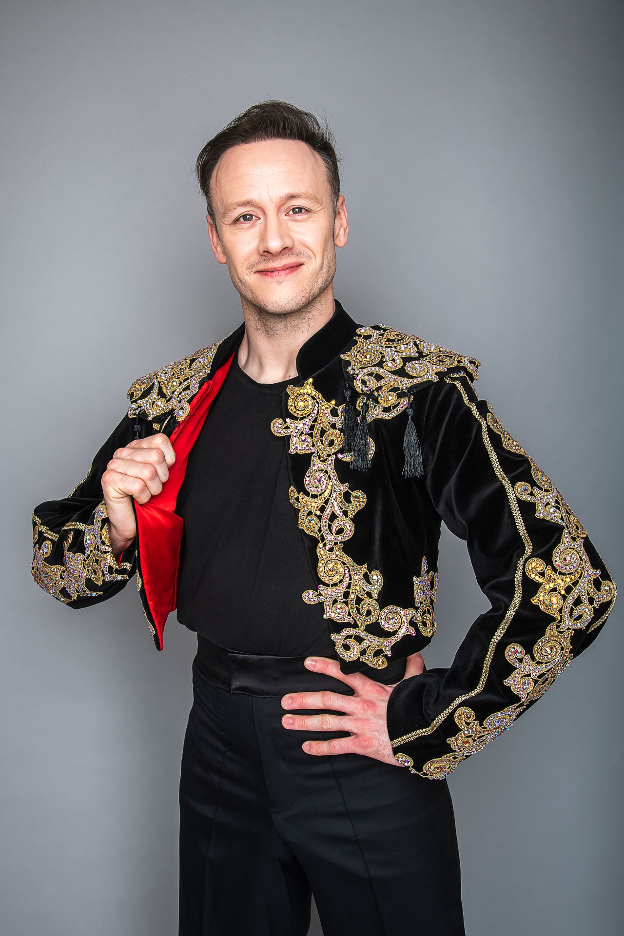 Kevin Clifton pictured earlier this year, after landing a part in Strictly ballroom
