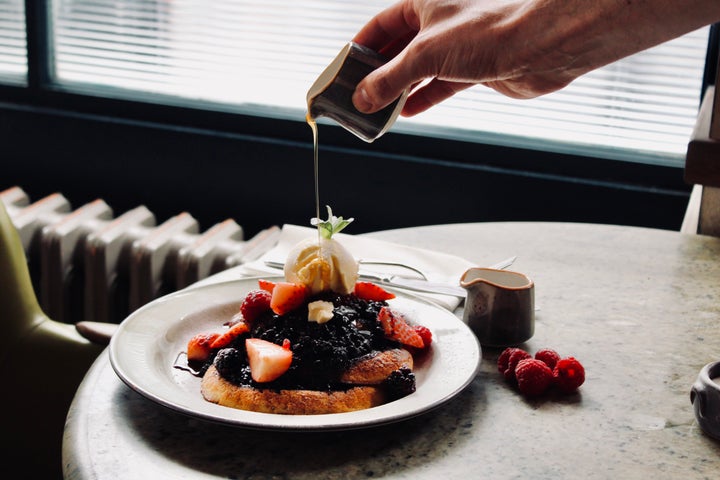 Pancakes with Berry compote and Chantilly Cream