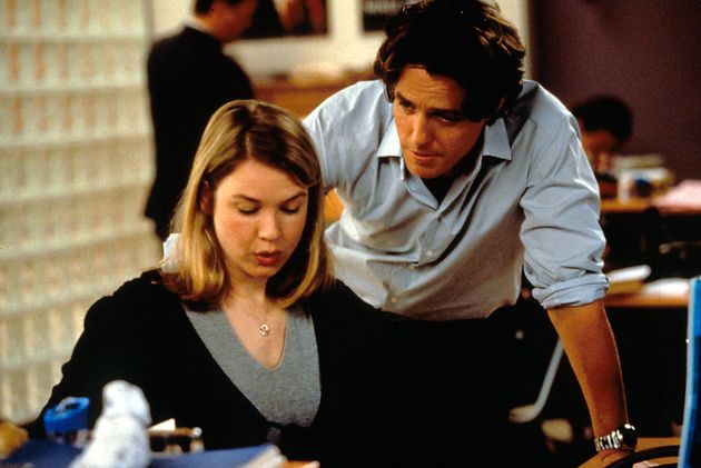 Renée Zellweger and Hugh Grant in Briget Jones's Diary