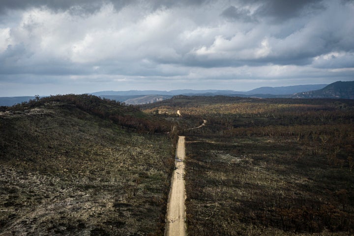 Fire damaged country near the town of Blackheath, Australia on Feb. 21, 2020.