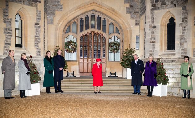 The royals reunited at Windsor Castle in December. 