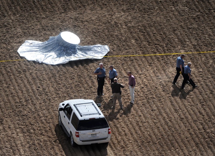 The balloon landed in Weld County, Colorado, after a furious chase by authorities that captivated the nation's attention over concerns for 6-year-old Falcon Heene's safety.