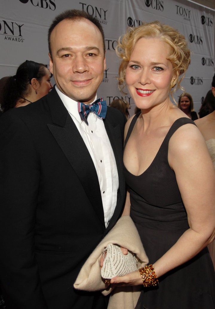 Rebecca Luker and Danny Burstein at the 2007 Tony Awards where she was nominated for featured actress in a musical for "Mary Poppins."