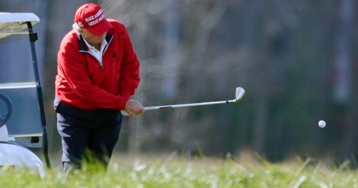 Trump Golfs In Florida While COVID Relief Swings In The Balance