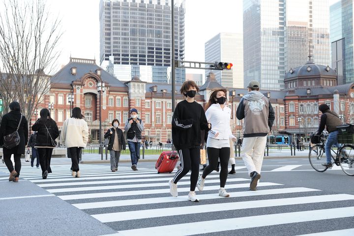 12月27日の東京駅付近の様子