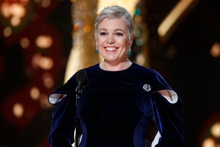 Olivia Colman at the Oscars earlier this year